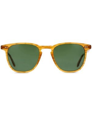 Garrett Leight Brooks Square-Framed Sunglasses - Green