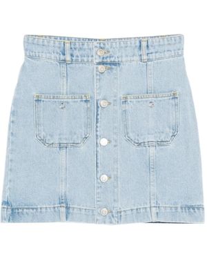 Coperni Pocket Denim Mini Skirt - Blue