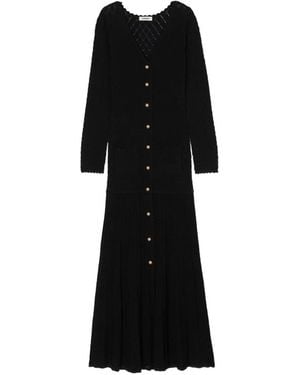 Sandro Knitted Maxi Dress - Black