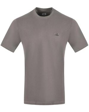 C.P. Company T-Shirt Mit Logo-Patch 30/1 - Grau