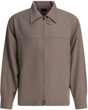 Needles Zip-Up Embroidered Jacket - Brown