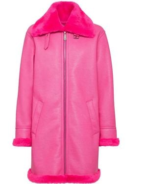 Philipp Plein Cappotto Eco Mutton Skull&Bones - Rosa