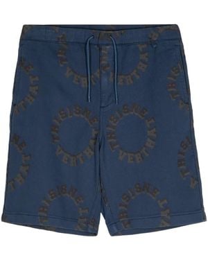 thisisneverthat Shorts Con Stampa - Blu