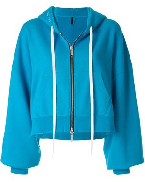 Unravel Project Hooded Bomber Jacket - Blue