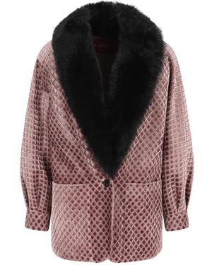 Gucci Quilted Jacket - Pink
