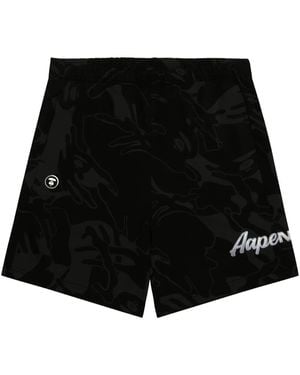 Aape By A Bathing Ape Cotton-Blend Shorts - Black