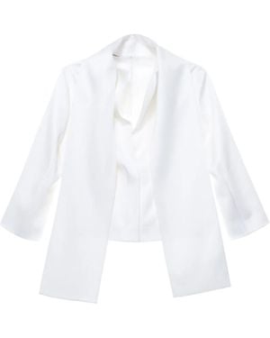 Carven Bluse Aus Seide - Weiß