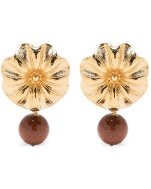 D'Estree Daisy Hängeohringe - Mettallic