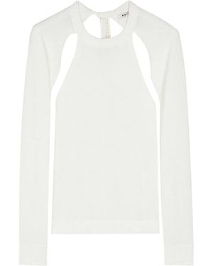 Ports 1961 Pull À Détails De Perforations - Blanc