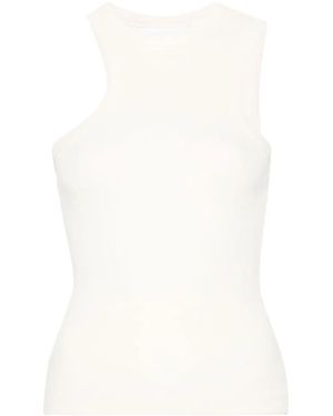Axel Arigato Asymmetric Ribbed Tank Top - White