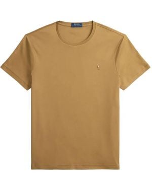 Polo Ralph Lauren T-Shirt À Logo Brodé - Brown
