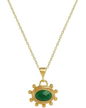Ottoman Hands Collana Con Pendente Zand - Metallizzato