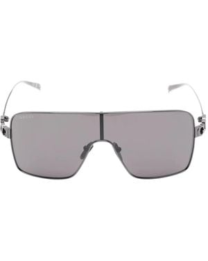 Gucci Rectangle-Frame Sunglasses - Grey