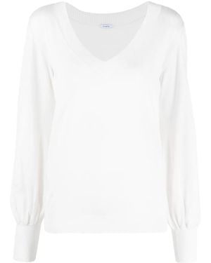 Malo Gestricktes Oberteil - Weiß