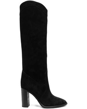 Saint Laurent Kate Knee-High 105Mm Boots - Black