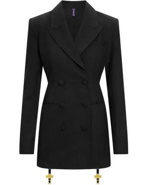 Scandale Inspiration Divine Double-Breasted Blazer - Black