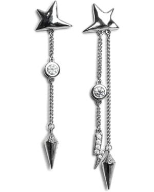 Zadig & Voltaire Pendientes con colgante Rock Star - Metálico