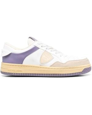 Philippe Model Colourblock Low-Top Sneakers - White