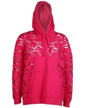 Valentino Garavani Cut-Out Design Hoodie - Pink