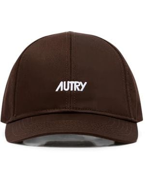 Autry Logo-Embroidered Baseball Cap - Brown