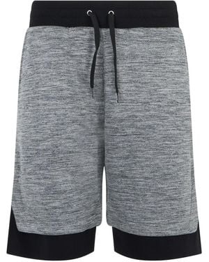 Moschino Drawstring Layered-Effect Shorts - Grey