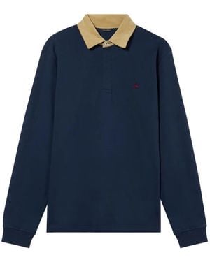 Brooks Brothers Corduroy-Collar Polo Shirt - Blue