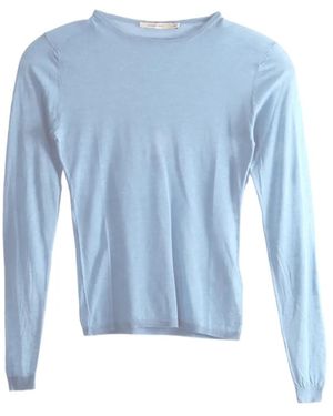 Paloma Wool Losa Sheer Long-Sleeve Top - Blue