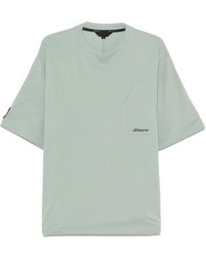 Mizuno T-Shirt Mit Seitlichem Reißverschluss - Grün