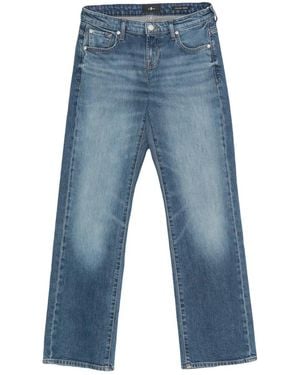 7 For All Mankind Faded Jeans - Blue