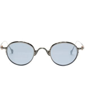 Yohji Yamamoto Gafas de sol con montura redonda - Azul