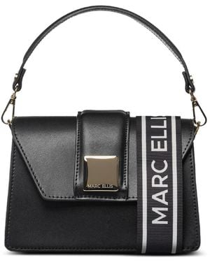Marc Ellis Kourtney Logo-Strap Tote Bag - Black