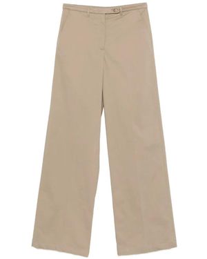 Emporio Armani Cotton Trousers - White