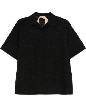 N°21 Polo Con Detalles De Encaje - Negro