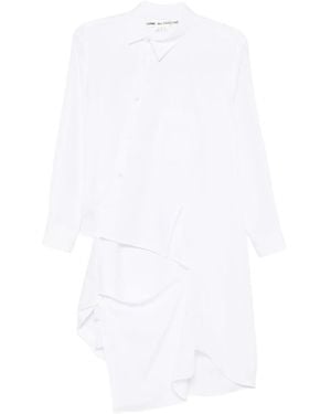 Comme des Garçons Draped Shirt - White