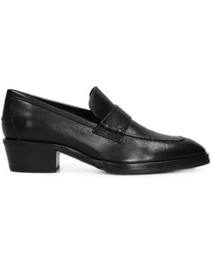 Jimmy Choo Mocasines Wilder Con Puntera Cuadrada - Negro