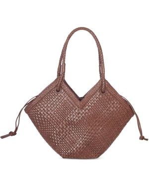 IBELIV Borsa Tote Trinity Media - Marrone