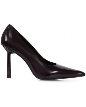 POTAMY Pointed-Toe Leather Pumps - Black