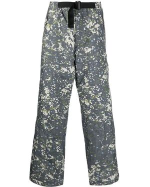 A_COLD_WALL* * - Abstract Print Straight-leg Trousers - Blue