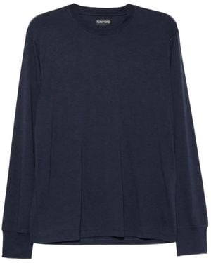 Tom Ford Pullover Mit Rundhalsausschnitt - Blau
