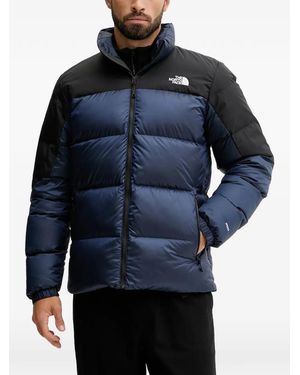 The North Face Logo-Embroidered Padded Jacket - Blue