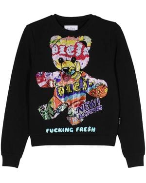 Philipp Plein ラインストーン スウェットシャツ - ブラック