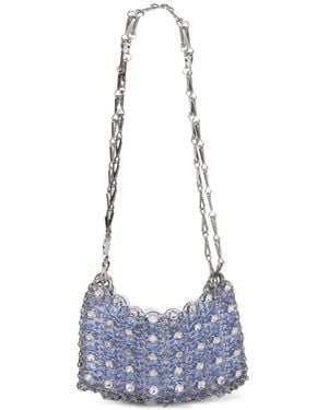 Rabanne 1969 Crystal-Embellished Shoulder Bag - Blue
