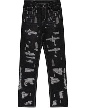Who Decides War Distressed Jeans - Black