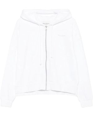 Marc O' Polo Zip-Up Hoodie - White