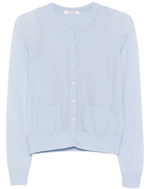 Dorothee Schumacher Sheer-Knit Cardigan And Top Set - Blue
