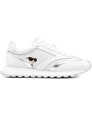 KARL LAGERFELD Leather Sneakers - White