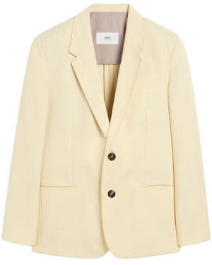 Ami Paris Wool Blazer - Natural