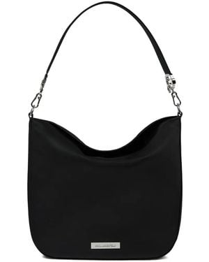 KARL LAGERFELD Logo-Plaque Shoulder Bag - Black