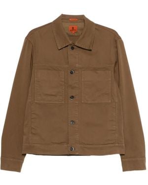 Barena Chaqueta Con Bolsillos De Parche - Marrón