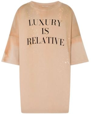 Moschino ブリーチコットン Tシャツ - ナチュラル